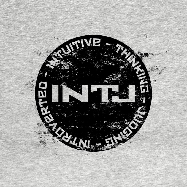 INTJ - Distressed - Personality Type | T-Shirt | Myers Briggs | MBTI | Typology | Mastermind | Architect by Idea Pangea